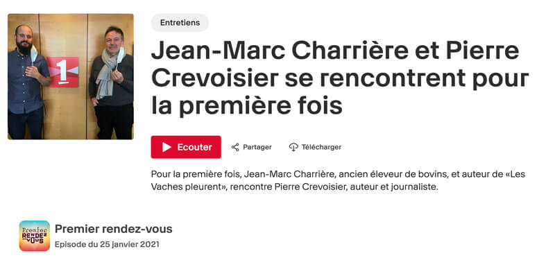 RTS Premier RDV 25 janvier 2021